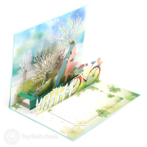 "I Do" Couple Moving Handmade 3D Pop Up Romantic Card