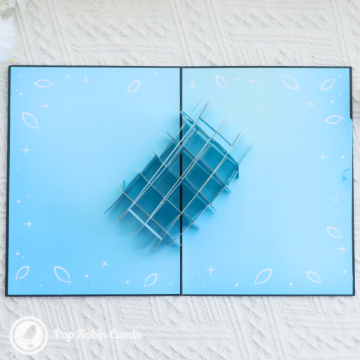 Ichthys Symbol Christian Fish Handmade 3D Greeting Card