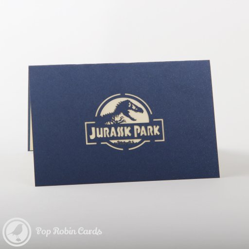 Jurassic Park Dinosaur 3D Pop-up Greetings Card