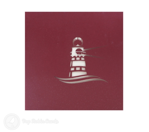 Lighthouse Handmade 3D Pop Up Card