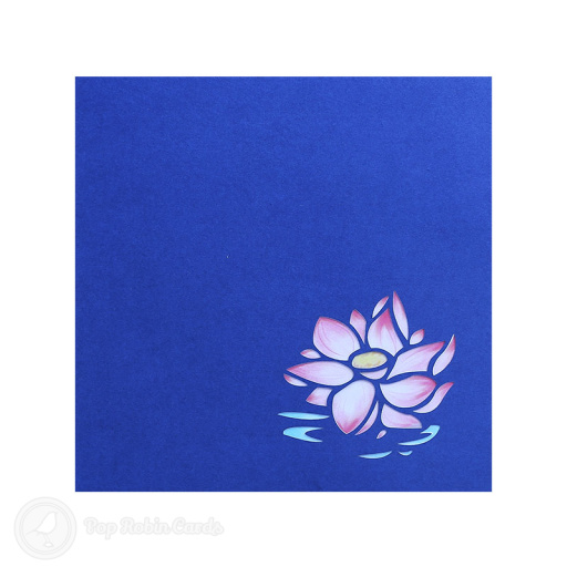 Lotus Pond Pop Up 3D Greetings Card
