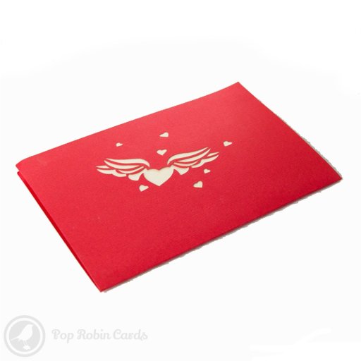 Love Heart Flower 3D Pop-Up Greetings Card