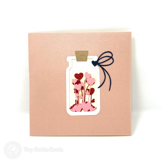 Love In A Jar 3D Pop Up Handmade Card