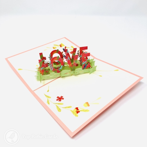 Love Meadow 3D Handmade Pop Up Card
