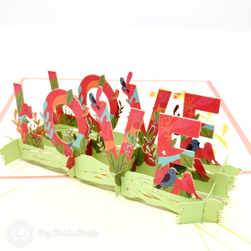 Love Meadow 3D Handmade Pop Up Card