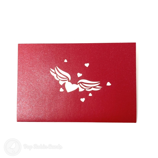 Many Layered Heart 3D Handmade Pop Up Card