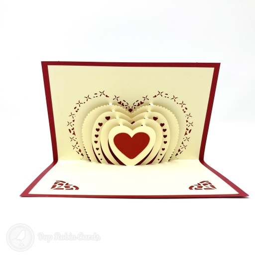 thumbnail interactive-video image 1 of Anniversary Pop Up Card With Music & Lights - Romantic 3D 1 of 11