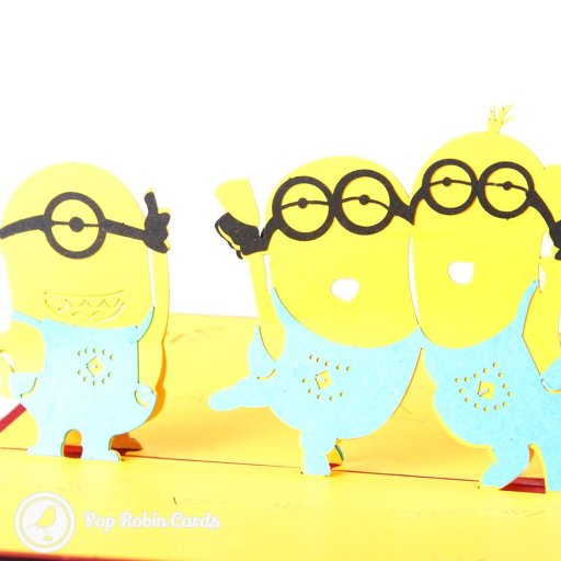 Minions Handmade 3D Pop-Up Card