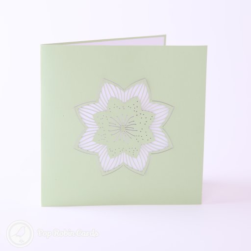 Pastel Crocus Flowers 3D Handmade Pop-Up Card