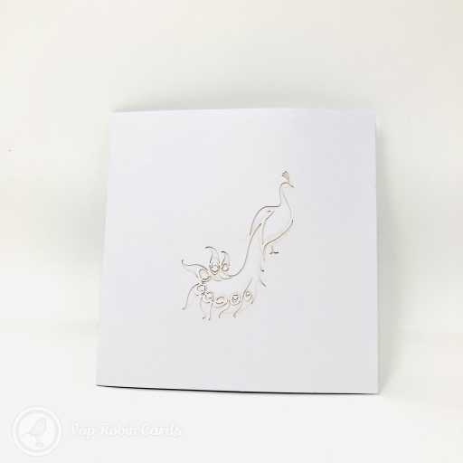 Peacock 3D Pop-Up Greetings Card
