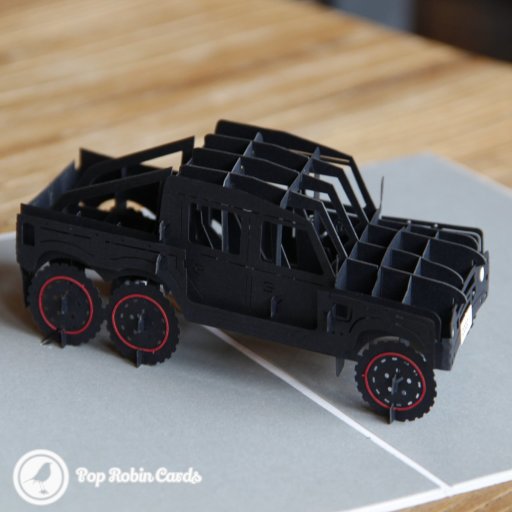Pick Up Truck 3D Pop Up Greeting Card