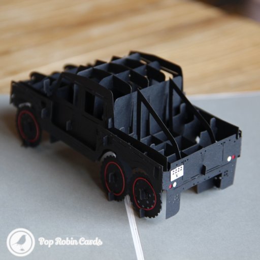 Pick Up Truck 3D Pop Up Greeting Card