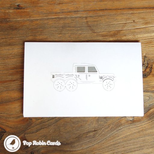 Pick Up Truck 3D Pop Up Greeting Card