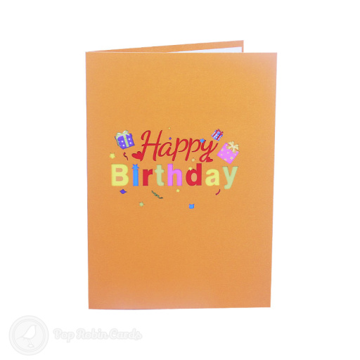 Pile Of Presents Happy Birthday 3D Pop Up Card