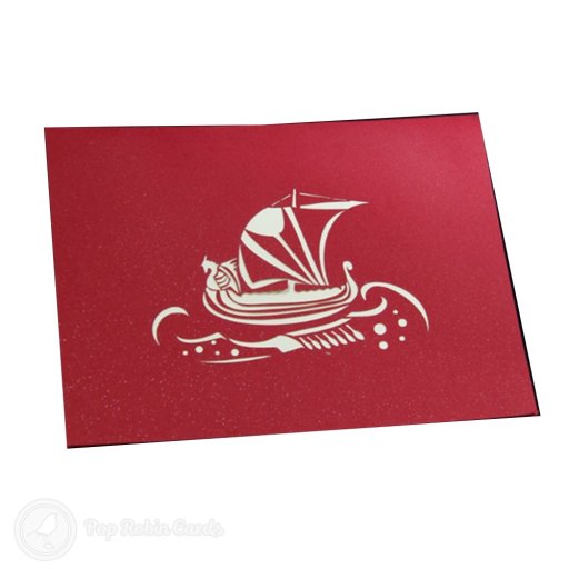 Pirate Ship 3D Pop Up Greetings Card