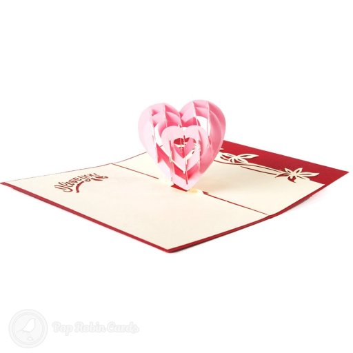 Romantic Heart 3D Pop-Up Card