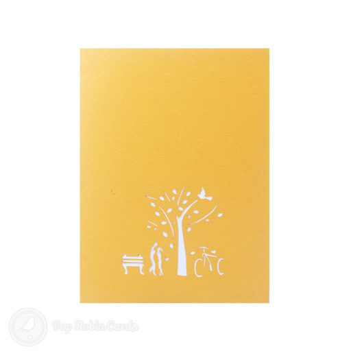 Romantic Park Trip 3D Handmade Pop Up Card