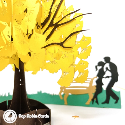 Romantic Park Trip 3D Handmade Pop Up Card