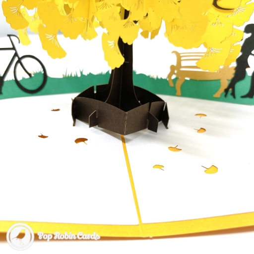 Romantic Park Trip 3D Handmade Pop Up Card