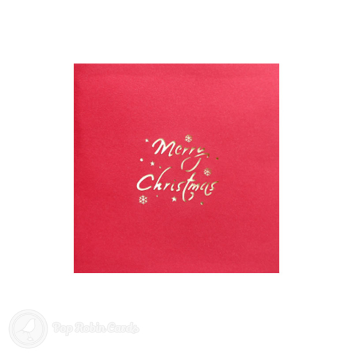 Santa Delivering Christmas Present 3D Pop Up Card