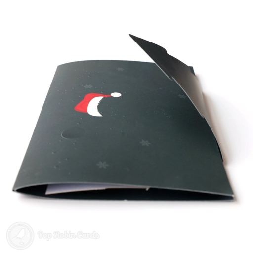Santa In Christmas Eve Moonlight 3D Pop-Up Christmas Card