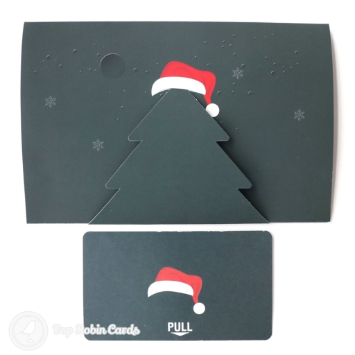 Santa In Christmas Eve Moonlight 3D Pop-Up Christmas Card