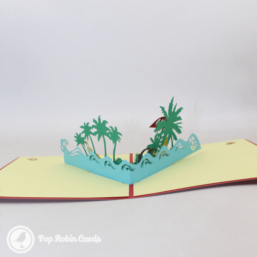 Seaside Beach Holiday 3D Pop Up Card
