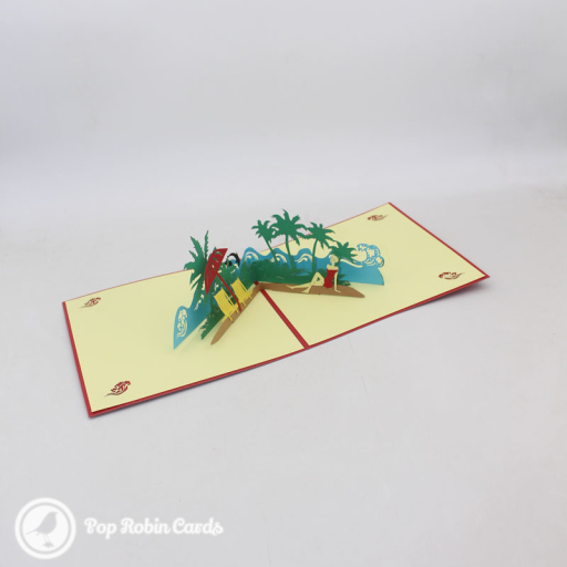 Seaside Beach Holiday 3D Pop Up Card