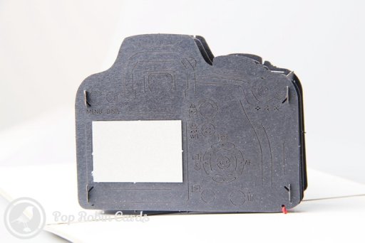 SLR Camera 3D Pop-Up Greetings Card
