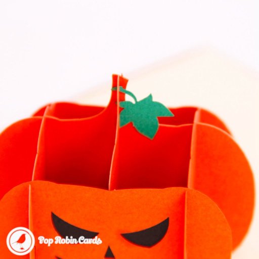 Spooky Halloween Pumpkin 3D Handmade Pop-Up Card
