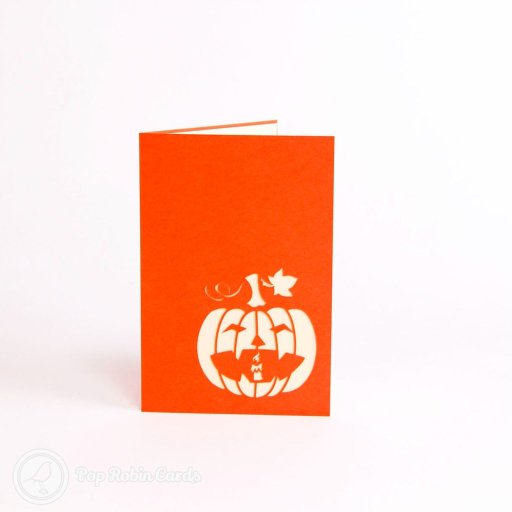 Spooky Halloween Pumpkin 3D Handmade Pop-Up Card