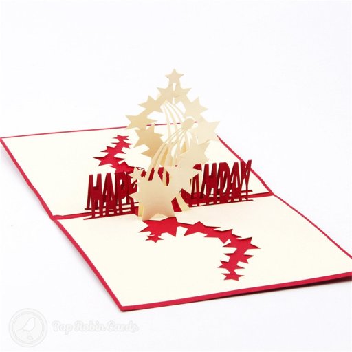 Star Burst Handmade 3D Pop-Up Birthday Card