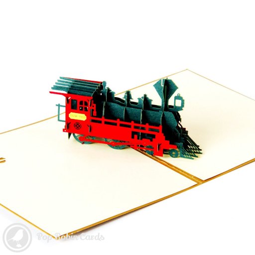 Steam Train 3D Pop Up Greetings Card
