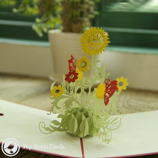 Sun Flower 3D Greeting Card