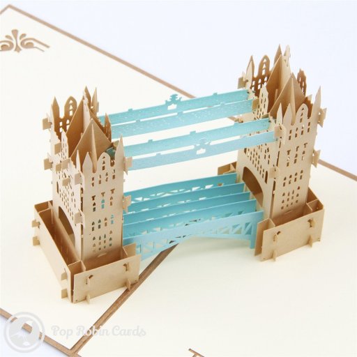 Tower Bridge Landmark 3D Greetings Card