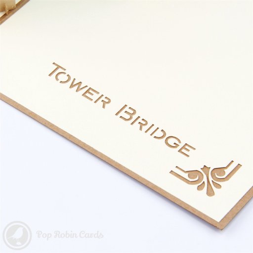 Tower Bridge Landmark 3D Greetings Card