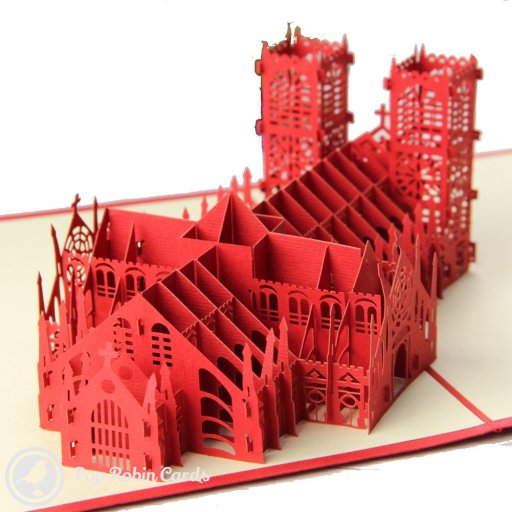 Westminster Abbey 3D Greeting Card