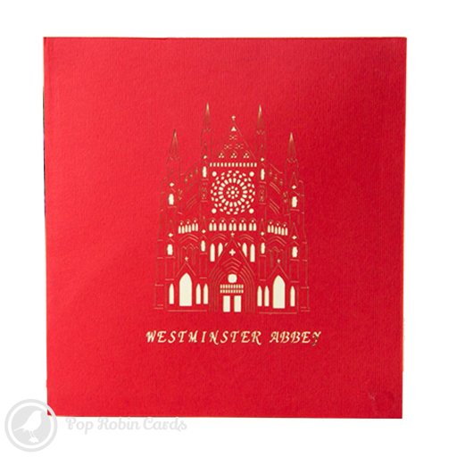 Westminster Abbey 3D Greeting Card