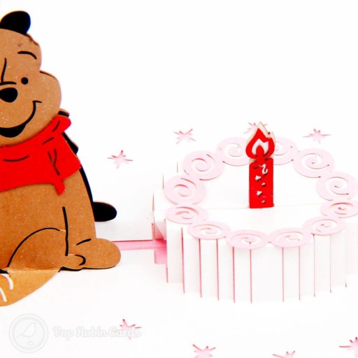 Winnie the Pooh 3D Pop Up Birthday Card