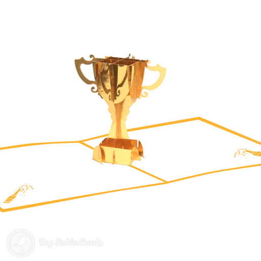 Winning Trophy Cup Congratulations 3D Pop Up Card