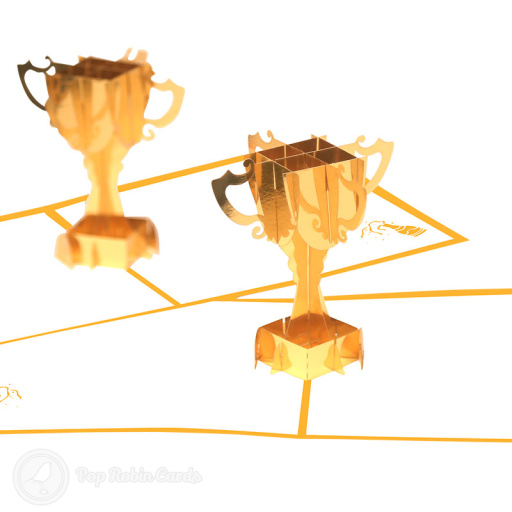 Winning Trophy Cup Congratulations 3D Pop Up Card